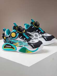 返校季男童鞋春季新款旋转扣篮球鞋，耐穿防滑运动鞋（大童款），女童运动鞋