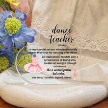 Centros de mesa, regalos únicos para maestros - Decoración de escritorio para maestros de danza, decoración de oficina para mujeres, decoración de habitación linda, decoración del hogar estética, regalos únicos para el cumpleaños de mujeres, regalos para maestros