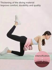 1pc Black Butt Lift Band, 10cm Wide Booty Resistance Band For Glute, Hip, Squat, Deadlift, Lunge Workout