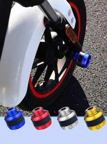 2个铝合金摩托车前叉保护器 - 碳纤维纹理，减震设计 - 轻便耐用，适用于摩托车、电动自行车、踏板车和全地形车（颜色可选 - 增强保护性，时尚摩托车配件）