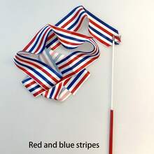 Rhythmic Gymnastics Ribbons, Dance Streamers, Shiny Dance Satin Ribbons With Rotating Baton - Multicolor - View 6