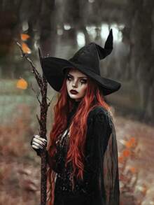 5PCS Witch Hat, Height 38cm/14.96in Width 37/14.57in Witch Costume Large Witch Hat For Adults And Teens Halloween Gifts Christmas Gifts, New Year Gifts Easter Gifts Party Favors Queue Toys 1 Novelty Cosplay Accessory Halloween Costume Party Christmas Masquerade Carnival Magician Hat Easter Gift Stuffed Bag Gift A Surprise