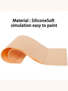 15/10/5/3/1pc 5.51in X 3.93in 1MM Silicone Fake Skin Tattoo Practice Sheets, Double-Sided Permanent Makeup Training Supplies