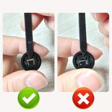 10/50/100Pcs Self-Locking Nylon Universal Cable Tie Buckle Heavy Duty Zip Ties With Pin & Button Car Daily Repair Fastening Straps - Multicolor - View 8