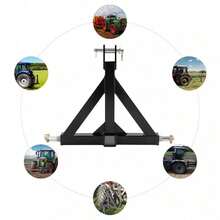 3 Point Trailer Hitch With 2 Inch Receiver, Tractor Drawbar Hitch Adapter+ 3* Hitch Pins For Trailer Towing - 1 - Ver 5