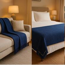 Giant Luxury Sofa Blanket 120x210 Protective Sofa Cover Type - 混合綠 - 查看 9