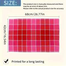 4pcs Ultra-Soft Kitchen Towels - Large, Absorbent & Super Soft Dish Cloths For Washing And Drying Dishes, Modern Plaid Design, Machine Washable