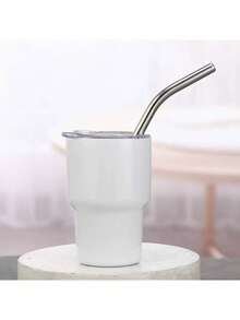 1 件 - 带翻盖吸管和手柄的不锈钢水杯、不锈钢防漏平底杯、双层隔热水瓶、可重复使用的杯子和适合放在杯架上的便携式旅行杯。便携式香水旅行可再填充瓶、5 毫升旅行装雾化器分配器、口袋钱包香水随身容器、旅行喷雾瓶 - 白色 - 查看 8