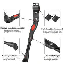 Pata de cabra para bicicleta, soporte de estacionamiento universal para bicicleta de montaña, accesorios de soporte de escalera para el suelo - Multicolor - Ver 3