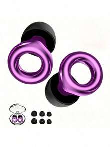 1 par de tapones para los oídos de segunda generación - Hechos de material de silicona, tapones para conciertos, protección auditiva de alta fidelidad con reducción de ruido, adecuados para el trabajo y personas sensibles al ruido, incluye una caja de almacenamiento + 4 pares de tapones reductores de ruido en tallas X, S, M, L. Esencial para el regreso a la escuela. Evita que el compañero de cuarto ronque.