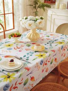 Rectangle PVC Waterproof Lemon Tablecloth, Spring Summer Tablecloth Stain-Resistant Wipeable Wrinkle-Free Table Cover For Indoor/Outdoor, Picnic, BBQ, Dining, Party - Multicolor - View 10