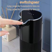 DONASIRA 1pc Automatic Soap Dispenser, Black Drip Style, Automatic Liquid Dispensing Bathroom Decor Fall Decor Back To School - Black Drip - View 9