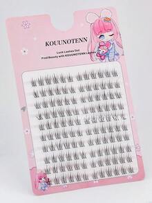 120 pezzi di ciglie finte a grappolo singolo, a forma di C, naturali, per occhio sinistro e destro, estensioni di ciglie naturali, grappoli di ciglie per make-up fai-da-te a casa, stile giapponese