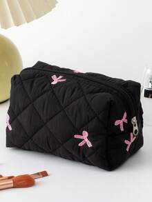 返校季新款蝴蝶结铅笔盒 – 大号，可兼作化妆包，小巧可爱，极具ins风，容量大，女孩文具收纳包，学习用品 - 彩色 - 查看 15