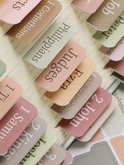 Bible Tabs For Women And Men 75 Tabs,Bible Tabs, Pink Bible Tabs,Bible Book Tabs,Bible Tabs For Study Bible, Bible Index Tabs,Bible Study Supplies Halloween Christmas Gifts