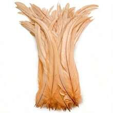 100pcs 10-12 Inch Artificial White Rooster Tail Feathers, Bulk, Suitable For DIY Crafts, Costumes And Halloween Party Decorations - Multicolor - View 21