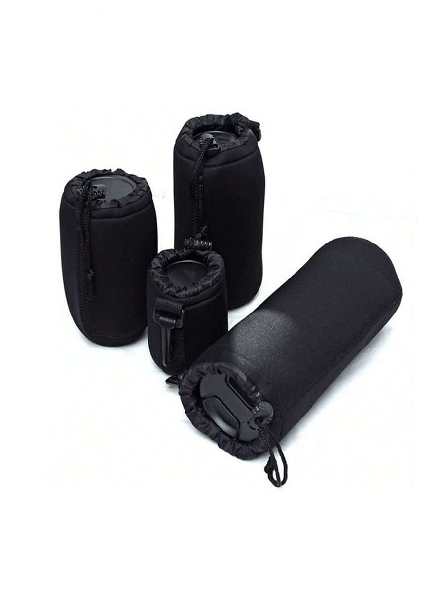 1 pièce Sac souple en nylon pour objectif d'appareil photo, convient pour Canon et la plupart des appareils photo reflex numériques. Étui pour chargeur, batterie externe, chargeur de téléphone, accessoires pour appareil photo numérique