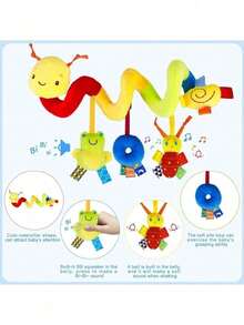 1pc Baby Toy, Suitable For 0-6 Months Stroller, Spiral Newborn Toy, Plush Hanging Sensory Toy For Infant, Fit For Crib, Suitable For 0-12 Years Old Boys & Girls, Ideal Gift (Some Colors Random) (Some Parts Random), Halloween Decor - Multicolor - View 11