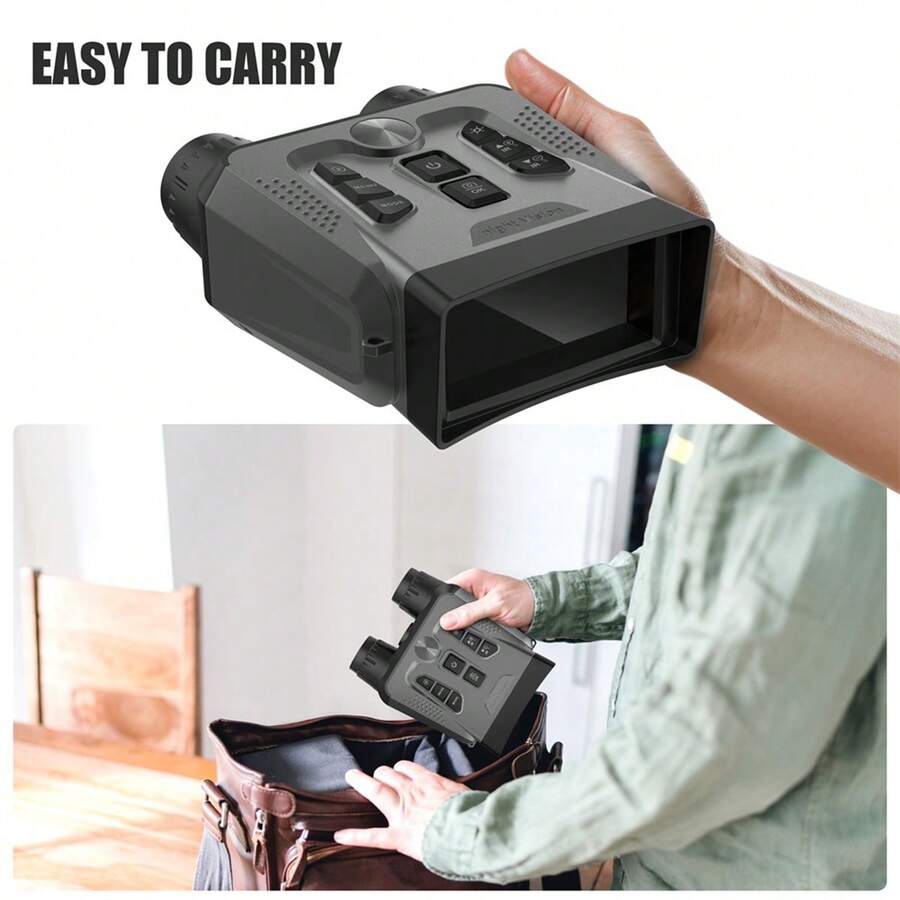 4K Night Vision Goggles Binoculars With LCD Screen 4K Night Vision Binoculars For Adults, Dual Night Vision Modes Binoculars With 4000mAh Battery, 64GB SD Card Included For Adventure And Surveillance,Tracking Up To 500 Meters