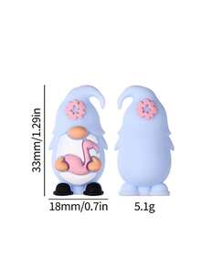 25 件硅胶珠组合 - 粉彩海滩侏儒和花卉设计工艺珠，适用于珠宝制作、DIY 手链、项链、钥匙扣 - 耐用光滑质地珠子，带有贝壳和雏菊图案，异想天开的手工工艺品用品，珠宝制作配件，钥匙扣配件，俏皮珠子设计 - 彩色 - 查看 12