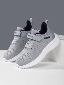 1 Pair Kids' Breathable Mesh Sports Shoes, Lightweight Casual Outdoor Sneakers Suitable For School, Daily, Sports, All Seasons