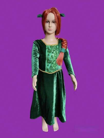 disfraz fiona niña juego pasa tiempo fiesta halloween fiesta tematica cosplay