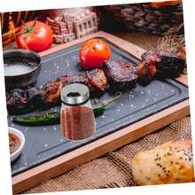 Caja de especias, botella de vidrio, dispensador de especias de cocina, bandeja para empanizar, coctelera, botella de especias, tarro de especias para acampar