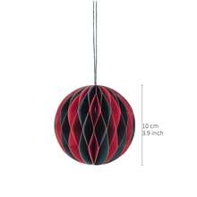 Christmas Cubic Structure Paper Decorations Mini Paper Lanterns Ornament For Christmas Tree Home Party Decor