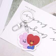 KPOP 卡通可爱吊坠钥匙扣 送给女朋友的生日礼物 - 彩色 - 查看 4