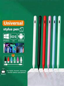 Bolígrafo universal de pantalla táctil capacitiva para Android, iOS y Windows. Lápiz para iPad, tableta Android. Recargable 120mAh