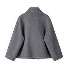 Elegant Winter Women Coat Fashion Grey Fuzzy Coats Chic Party Prom Fluffy Fur Jackets Long Sleeve Fur Jacket Female New Streetwear Going Out Tops With Pocket Warm Thick Halloween Christmas New Year Clothes Thanksgiving Outfit