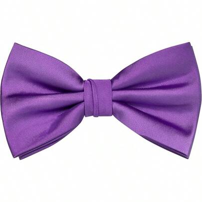Branduce Mens Solid Color Adjustable Pre-Tied Bow Tie Men Party Wedding