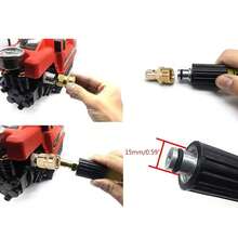 1Set 3/8 M22 To 14/15mm Adapter For High Pressure Wash Machine Water Outlet Set Quick Connect Kits For M22 High Pressure Washer Pipe Joint
