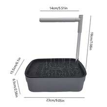 1pc Large Bird Shower Circulating Water Fountain For Parrots Outdoor Garden Bath