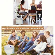 Faltbarer Wasserbehälter mit Hahn, Camping Wasserkrug geeignet für Outdoor Wandern Rucksack, Camping, Autofahren, Innenbereich, Notfall, tragbarer zusammenklappbarer Wasserbehälter