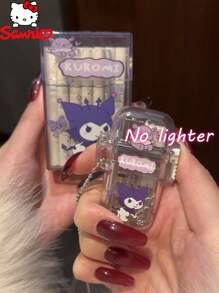 Sanrio 1个装透明烟盒香烟收纳可爱卡通烟盒三丽鸥创意个性收纳20支粗香烟