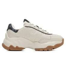 MLB Men's And Women's Casual Shoes, BIGBALL CHUNKY EMBO MONOGRAM, Comfortable And Lightweight Outdoor Everyday Sports Casual Shoes, 3ASHBEM4N-50IVS