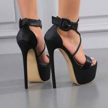 Cheerful Colors High Heel Sandals With A Comfortable Fit For Summer In Large Sizes