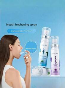 1 瓶（20 毫升）多种水果味益生菌口腔喷雾，清爽便携式口气清新剂，持久清新口气 - 彩色 - 查看 8