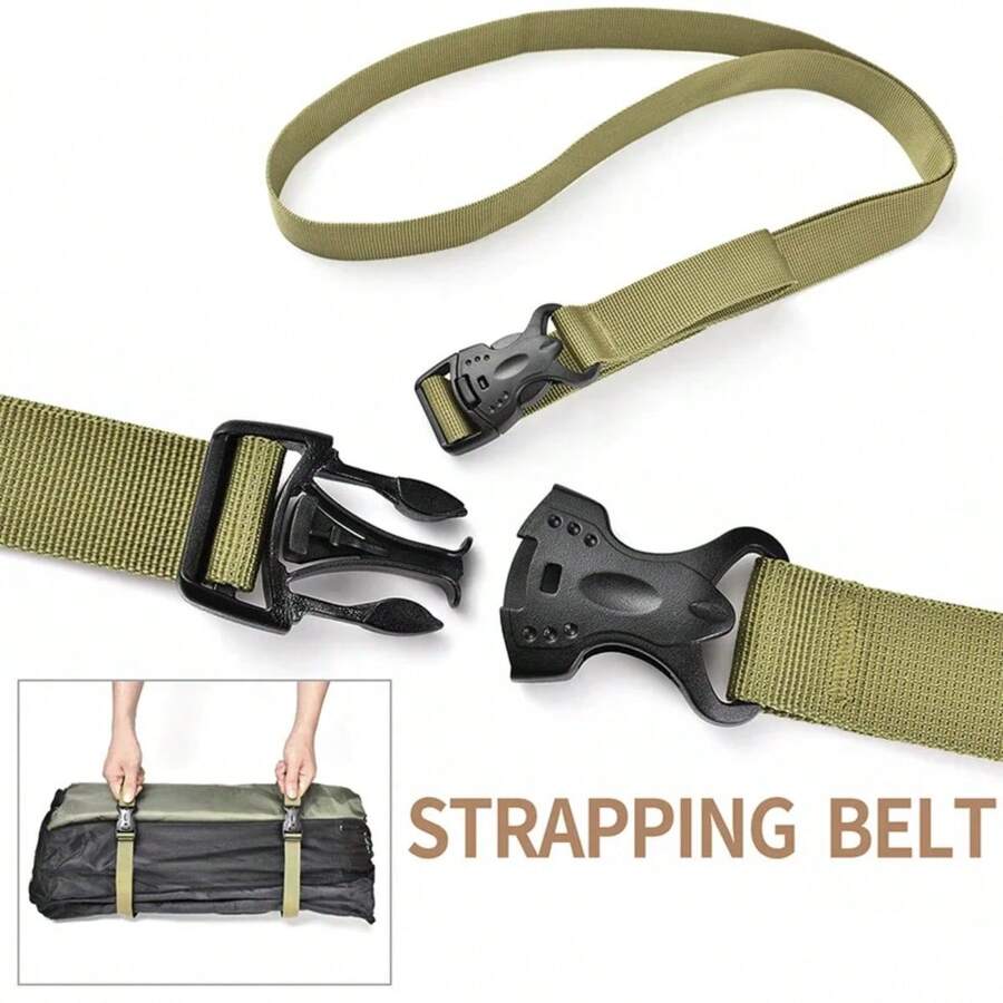 2PCS Outdoor Gear Luggage Straps Buckle Type Rucksack Straps Tent Accessories Abrasion Resistant Strap Rope Fixing Ties - Multicolor - View 1