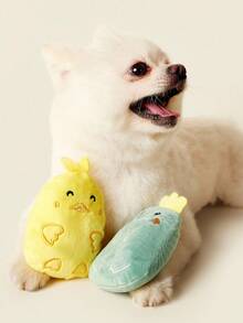 PETSIN Bộ đồ chơi chó con kêu cót két, chó con nhồi bông, đồ chơi cho chó cưng dễ thương có tiếng kêu cót két dành cho chó nhỏ (chỉ dành cho thú cưng) - Nhiều màu - Xem 6