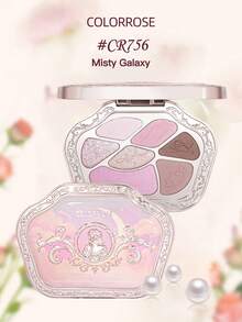 COLORROSE 7-Color Western Retro Eyeshadow Palette, Matte & Shimmer Eyeshadows, High Pigmentation, Long-Lasting, Smooth Texture, With Mirror, Multi-Function Makeup Palette Including Highlighter & Blush - CR756 - Xem 10