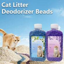 3X Capacity 350ml/11.8oz Cat Litter Deodorizer Pearls - Multi-Color Litter Box Odor Eliminator, Long-Lasting Freshness, 3X Regular Deodorizer, Creates A Clean And Pleasant Pet Environment