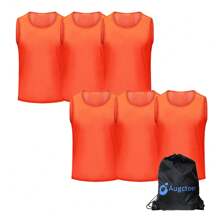 6/12 Pcs Scrimmage Team Practice Vests Mesh Sports Pinnies Soccer Training Basketball Soccer Jerseys