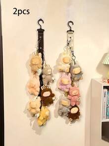 1pc Multifunctional Trapezoid Display Stand & Hanging Rope, Suitable For Dolls, Adjustable Height, Used For Organizing And Displaying Dolls, Ideal For Doll Collection And Display. Can Store Hats, Scarves And Other Items. - Multicolor - View 8