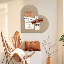 1 Stück Filz-Pinnwand in Herzform, mehrfarbig, vielseitig einsetzbar, für Büro & Zuhause Fotowand, Memotafel