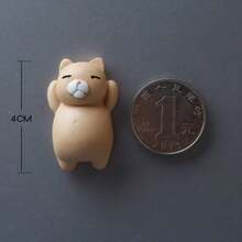 6pcs Cute Kitten Fridge Magnets, Colorful Resin Animal Magnetic Whiteboard Stickers, Decorative Magnets For Refrigerator, Office, Kitchen, Gifts For Friends And Family