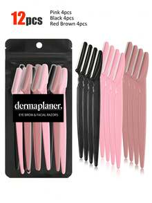 30pcs. Eyebrow Trimmer Set, Eyebrow Trimmer, Long Handled Eyebrow Trimmer, Beauty Tool, Used For Eyebrow Trimming, Razor, Precision Exfoliating Tool Eyebrow Trimmer, Facial Razor Blade, Eyebrow Trimmer Blade And Razor With Protective Cover, Used For Removing Facial And Body Hair, Suitable For Travel, Suitable For Both Men And Women. 1/3/6/12/24pcs.