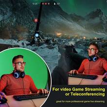 Portable Green Screen Chair, 28.4 In Greenscreen Backdrop With Stand Double Sided Foldable Green Background, For Photography Streaming Gaming Photo Zoom Video Chats And Meeting, Backdrop Video Calls, Photo Props - 75cm - View 10