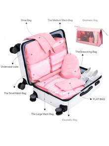 7/8件旅行收纳袋、防水便携式收纳袋、衣物收纳袋、行李收纳套装、内衣袋、防水拉链洗衣袋、收纳袋、旅行必需品、宿舍必需品、返校尼龙、学校学生老师、返校背包、海滩度假